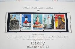 Us 1994-2001 Collection de 100+ Feuillets de Livres Neufs Stockés dans un Album White Ace