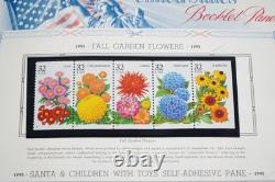 Us 1994-2001 Collection de 100+ Feuillets de Livres Neufs Stockés dans un Album White Ace