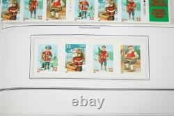 Us 1995-1997 Collection de plus de 200 timbres tous MNH stockés dans un album Liberty Harris