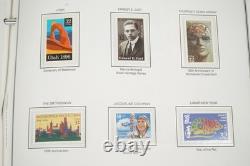 Us 1995-1997 Collection de plus de 200 timbres tous MNH stockés dans un album Liberty Harris