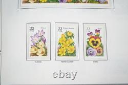 Us 1995-1997 Collection de plus de 200 timbres tous MNH stockés dans un album Liberty Harris