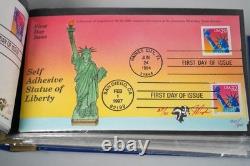 Us 1996-1997 Collection Pugh Peinte à la Main de 60 FDC dans un Album Lighthouse