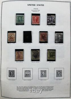Us Collection De Timbres D'occasion Dans L'album De Minkus De 1800 À 1900's Scott Valeur 3 000 $
