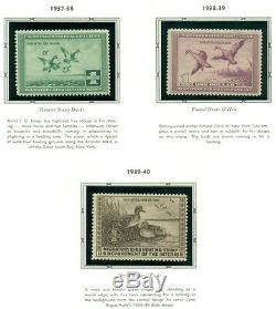 Us Duck Stamp Collection # Rw1-73, Complet À 2006, Nh Dans L'album Scott 5779 $