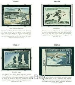 Us Duck Stamp Collection # Rw1-73, Complet À 2006, Nh Dans L'album Scott 5779 $