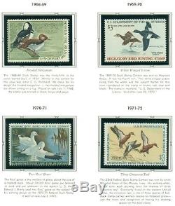 Us Duck Stamp Collection # Rw1-73, Complété En 2006, Nh Dans L'album Scott $ 5,779