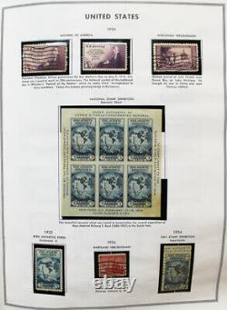 Us Mint And Occasion Timbres Collection Dans Deux Albums Harris Liberty