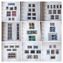 Us Mint Never Hinged Stamp Collection Dans L'album Sans Charnière Fv +300