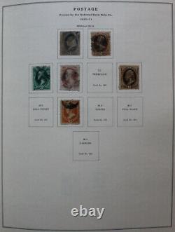 Us Mint & Occasion Stamp Collection In Scott National Album 1800's To 1980's