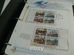 Us Mint Stamp Collection Monté Dans Un Album 6 Volume White Ace Withcase & Bonus