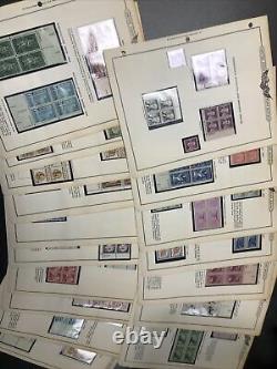 Us Plate Block Collection 1951-1981 Monnaie Jamais Hissée Dans 4 Albums Inclus #1053