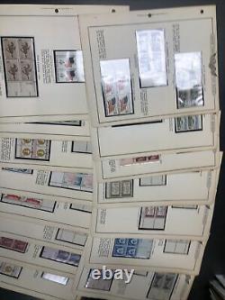 Us Plate Block Collection 1951-1981 Monnaie Jamais Hissée Dans 4 Albums Inclus #1053