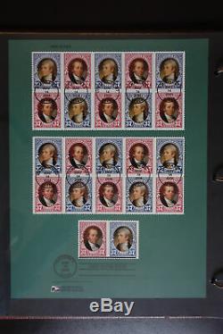 Us Postal Service Massive Souvenir Officiel Page 18 Album Collection Stamp Fdc