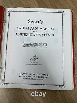 Us Stamps Collection In Scotts American Stamp Album Plus De 400 Timbres