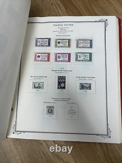 Us Stamps Collection In Scotts American Stamp Album Plus De 400 Timbres