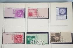 Us & Un Collection de 500+ Timbres avec Numéros de Plaque Tous Neufs Charnières / MnH
