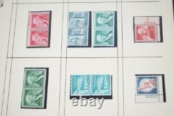 Us & Un Collection de 500+ Timbres avec Numéros de Plaque Tous Neufs Charnières / MnH