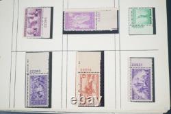 Us & Un Collection de 500+ Timbres avec Numéros de Plaque Tous Neufs Charnières / MnH