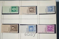 Us & Un Collection de 500+ Timbres avec Numéros de Plaque Tous Neufs Charnières / MnH