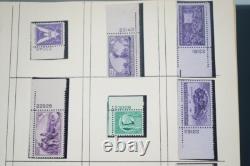 Us & Un Collection de 500+ Timbres avec Numéros de Plaque Tous Neufs Charnières / MnH
