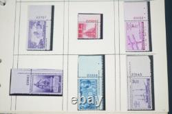 Us & Un Collection de 500+ Timbres avec Numéros de Plaque Tous Neufs Charnières / MnH