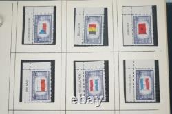 Us & Un Collection de 500+ Timbres avec Numéros de Plaque Tous Neufs Charnières / MnH
