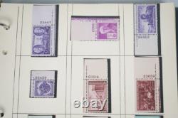 Us & Un Collection de 500+ Timbres avec Numéros de Plaque Tous Neufs Charnières / MnH