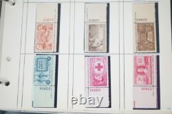 Us & Un Collection de 500+ Timbres avec Numéros de Plaque Tous Neufs Charnières / MnH