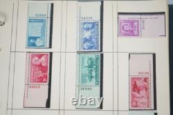 Us & Un Collection de 500+ Timbres avec Numéros de Plaque Tous Neufs Charnières / MnH