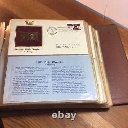 VTG 1980, Répliques de preuves de timbres de collection des États-Unis, 22KT OR, 19 Pages