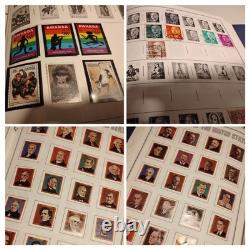 Vaste collection de timbres VTG, album deluxe Harris Statesman, lot de 1600 timbres, état excellent