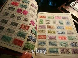 Vintage 1968 Harris Citation Mondiale Album De Collection De Stamps Avec 2000 + Stamps