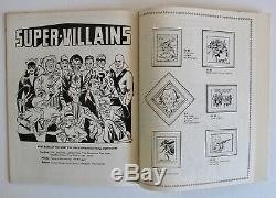 Vintage 1976 Officiel DC Super Héros Batman Superman Stamp Album Comics Inutilisé