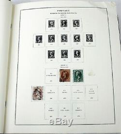 Vintage Us Stamp Collection Scott National Album 1950+ Timbres À 1978 Charnières