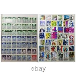 Vintage Us Stamps Collection Album Lot, Plus De 700 Timbres Us Used