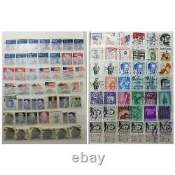 Vintage Us Stamps Collection Album Lot, Plus De 700 Timbres Us Used