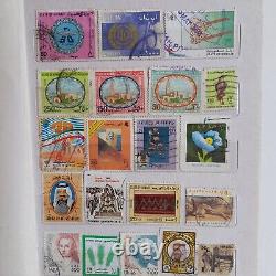 Vintage Worldwide Stamps Collections Lots Album Rare Vieux 300 Timbres Europe Asie