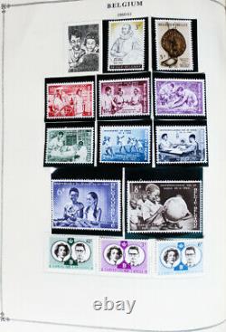 World Part 2 Collection De Timbres 1940-60 Dans 6 Huge Scott International Albums