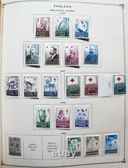 World Starter Collection De Timbres Des Années 1950 Dans Deux Albums Internationaux Scott