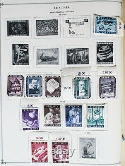 World Starter Collection De Timbres Des Années 1950 Dans Deux Albums Internationaux Scott