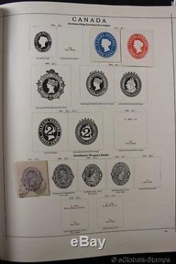 Worldwide Classic Schaubek Album Avec Gold Pages Stamp Collection Fine Sale