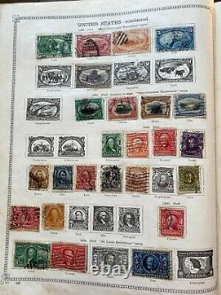 Worldwide Stamp Collection In Battered 2nd Edition Ideal Album High Cat Value