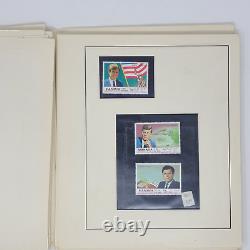 Worldwide Stamp Collection J. F. Kennedy Mint 94 Pages / 450+ Timbres En Album
