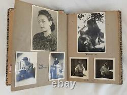 Wwii Era Allemand Family Photograph Album, Inc. Hj, Armée, Cartes Postales, Timbres