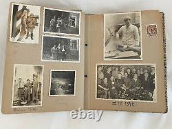 Wwii Era Allemand Family Photograph Album, Inc. Hj, Armée, Cartes Postales, Timbres