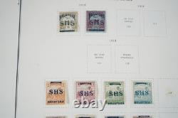 Yougoslavie 1918-1957 Collection de 625+ timbres neufs et utilisés dans un album Scott
