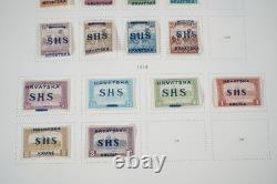 Yougoslavie 1918-1957 Collection de 625+ timbres neufs et utilisés dans un album Scott